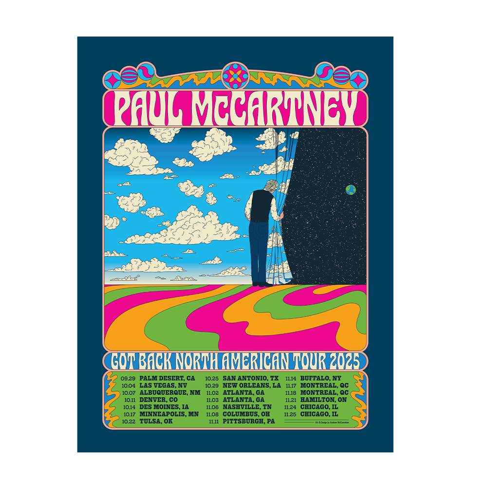 Paul McCartney - Got Back 2025 Tour Lithograph