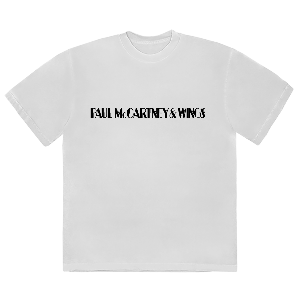 Paul McCartney T-Shirt - Wings 'At The Speed Of Sound' Logo Official Men's Tee