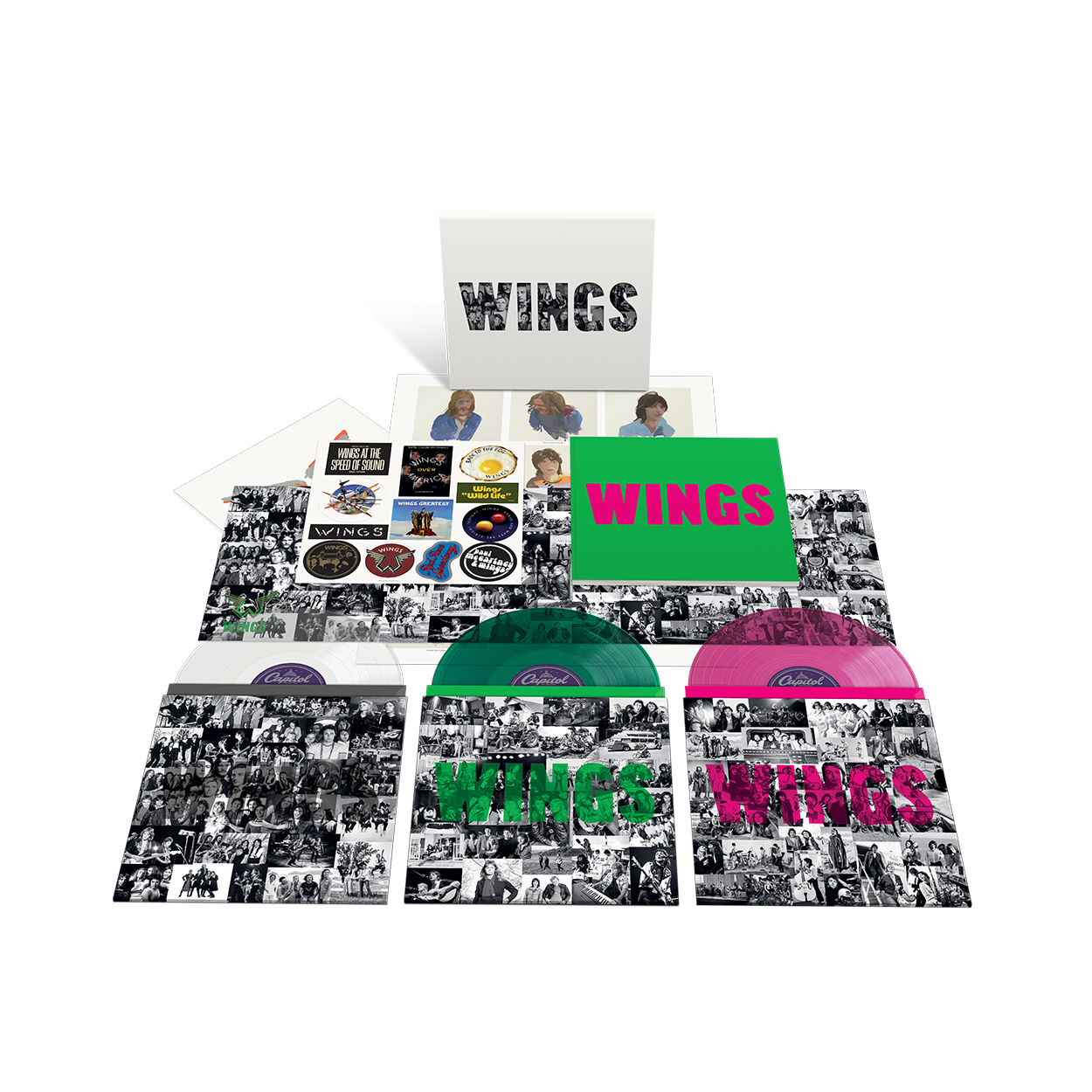 新品　BTS - WINGS (DELUXE) (COLORED VINYL) WINGS - 3LP Limited Edition Colour Collection - Paul McCartney