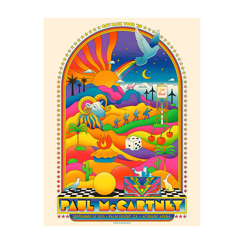 Paul McCartney - Got Back 2025 Palm Desert Event Poster