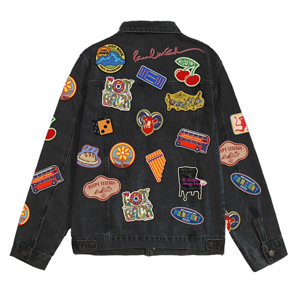 Paul McCartney - WINGS FUN CLUB EXCLUSIVE: Got Back 2025 Black Denim History Jacket