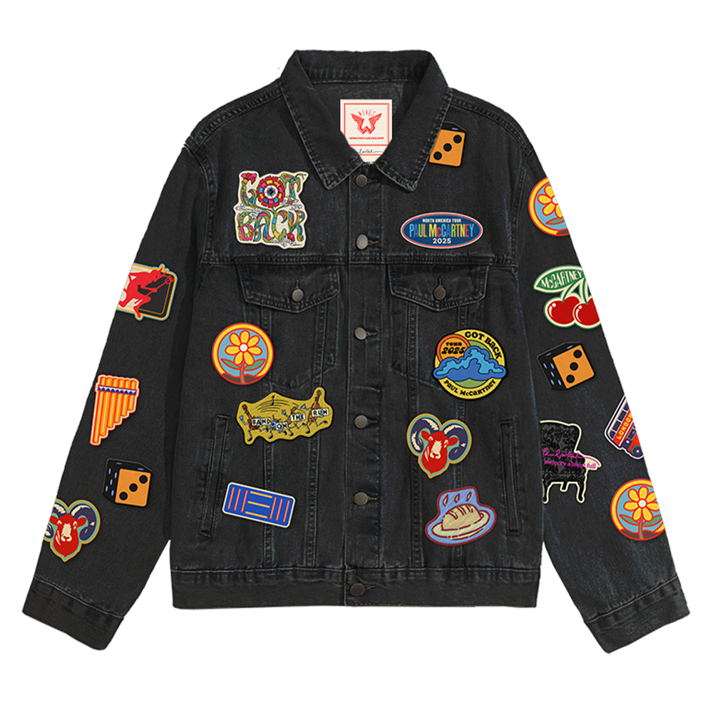 Paul McCartney - WINGS FUN CLUB EXCLUSIVE: Got Back 2025 Black Denim History Jacket
