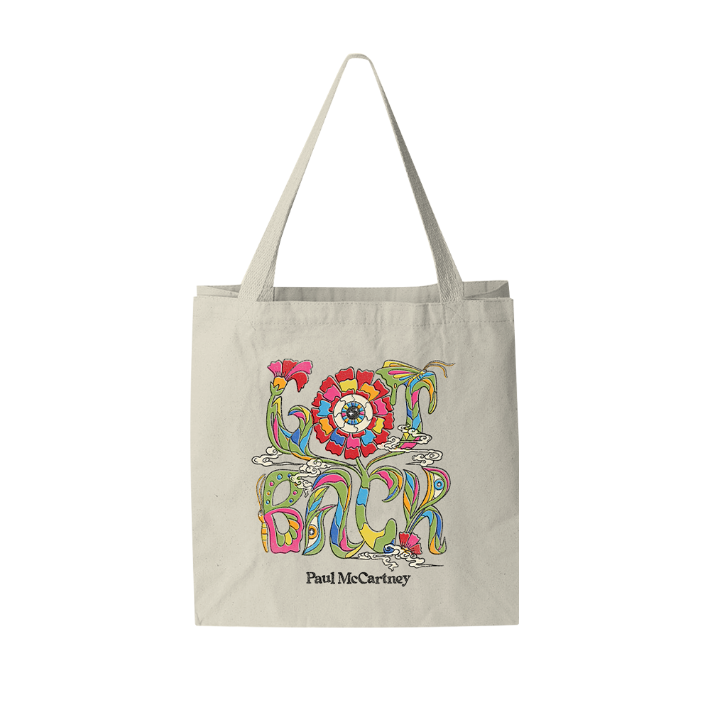 Paul McCartney - Got Back 2025 Floral Tote Bag