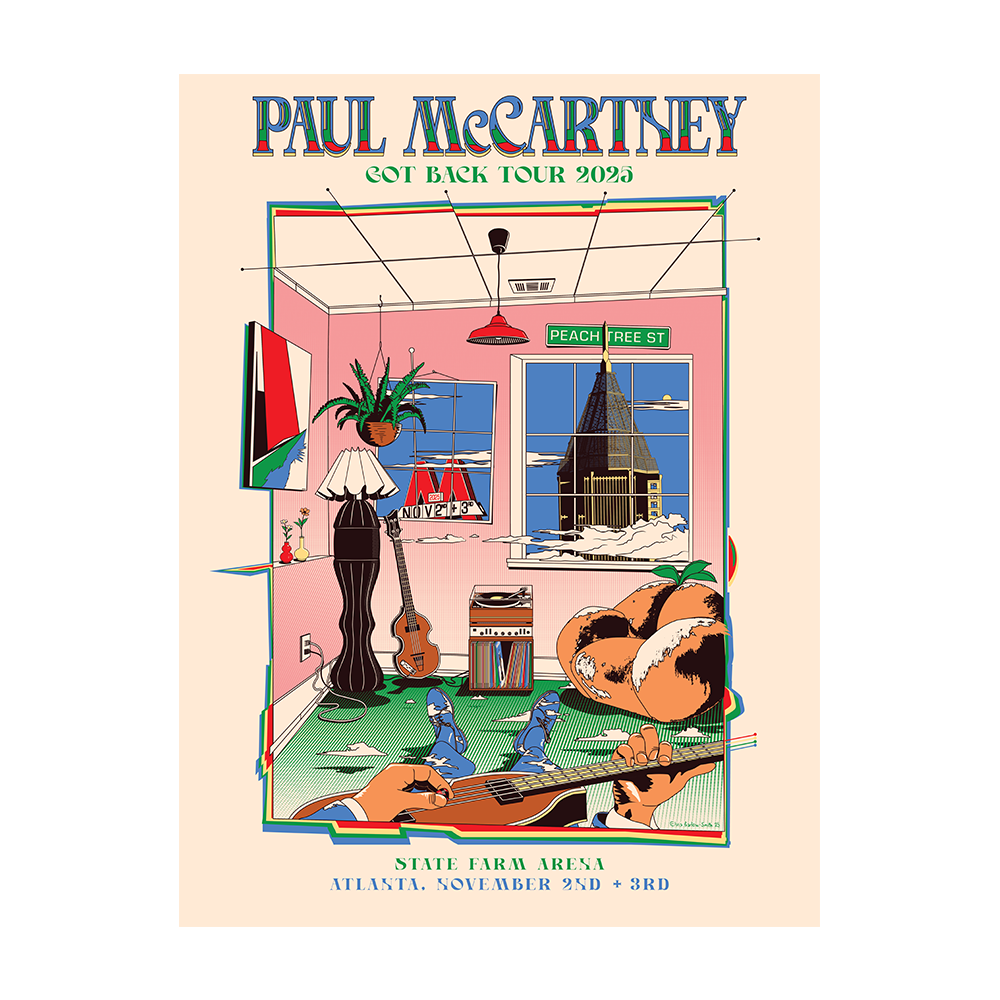 Paul McCartney - Got Back 2025 Atlanta Event Poster