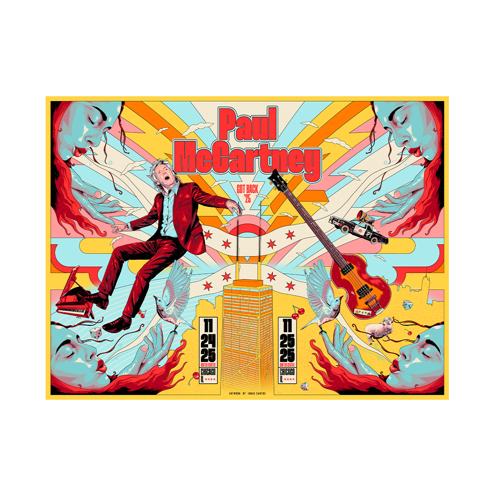 Paul McCartney - Got Back 2025 Chicago 2025 Event Poster