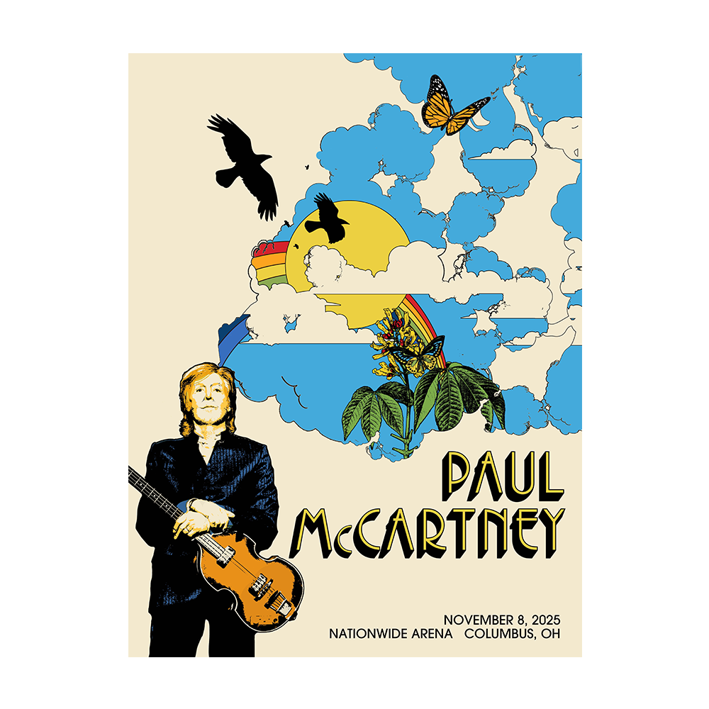 Paul McCartney - Got Back 2025 Columbus Event Poster