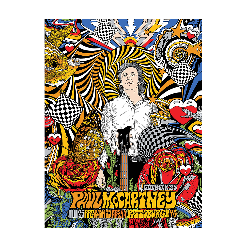 Paul McCartney  - Got Back 2025 Pittsburgh Event Poster