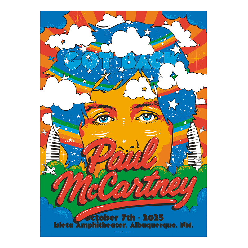 Paul McCartney - Got Back 2025 Albuquerque Event Poster